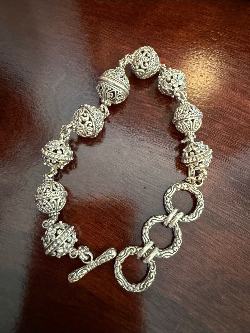 sarda sterling silver bracelet approximately 40 grams